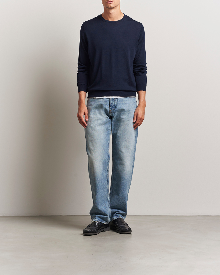 Homme | Pulls Et Tricots | Sunflower | Merino Crew Neck Navy