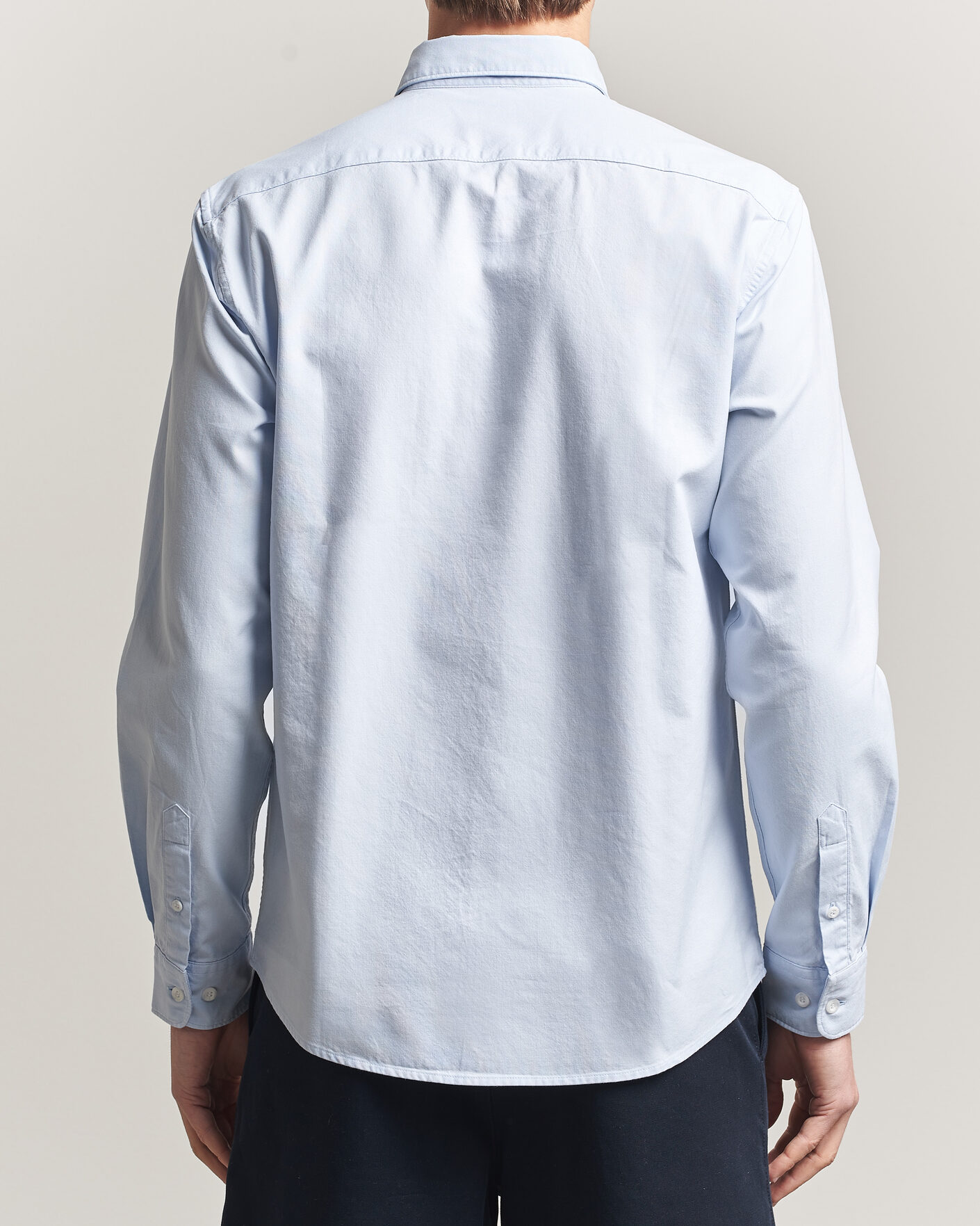 Heren | Overhemden | Sunspel | Oxford Button Down Shirt Light Blue