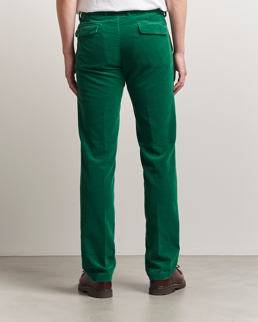 Heren | Broeken | Massimo Alba | Ionio Pleated Corduroy Pants Green