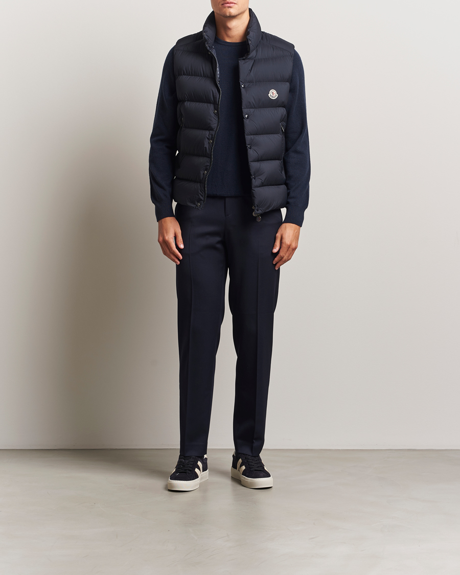 Homme | Gilets | Moncler | Tibb Matte Down Vest Navy