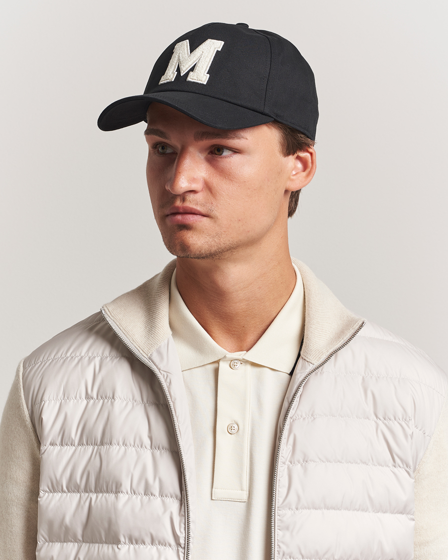 Homme | Bobs Et Casquettes | Moncler | Archive Logo Baseball Cap Black