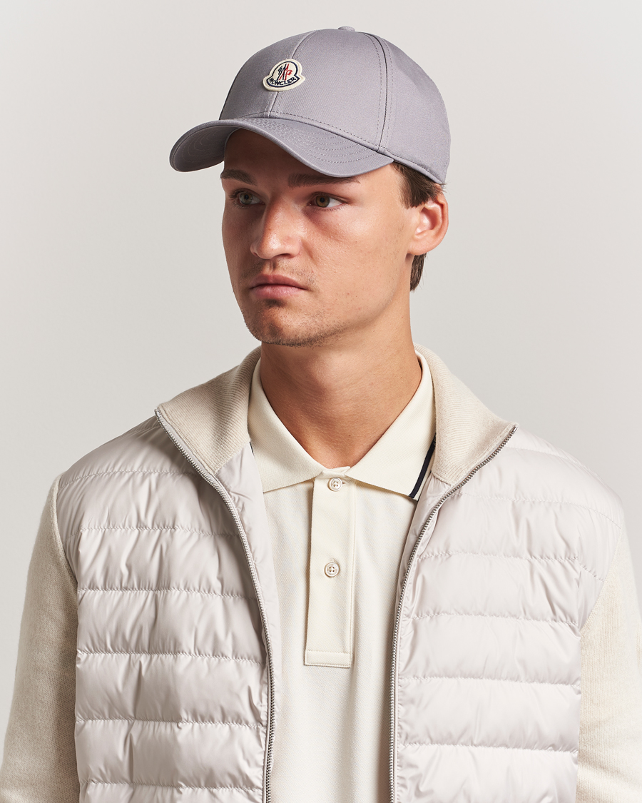 Homme | Bobs Et Casquettes | Moncler | Logo Baseball Cap Grey