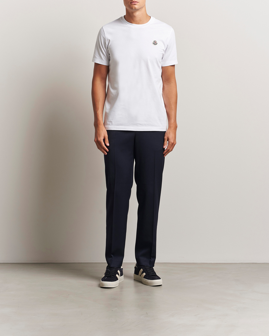 Heren | T-shirts | Moncler | 3-Pack Logo T-Shirt White