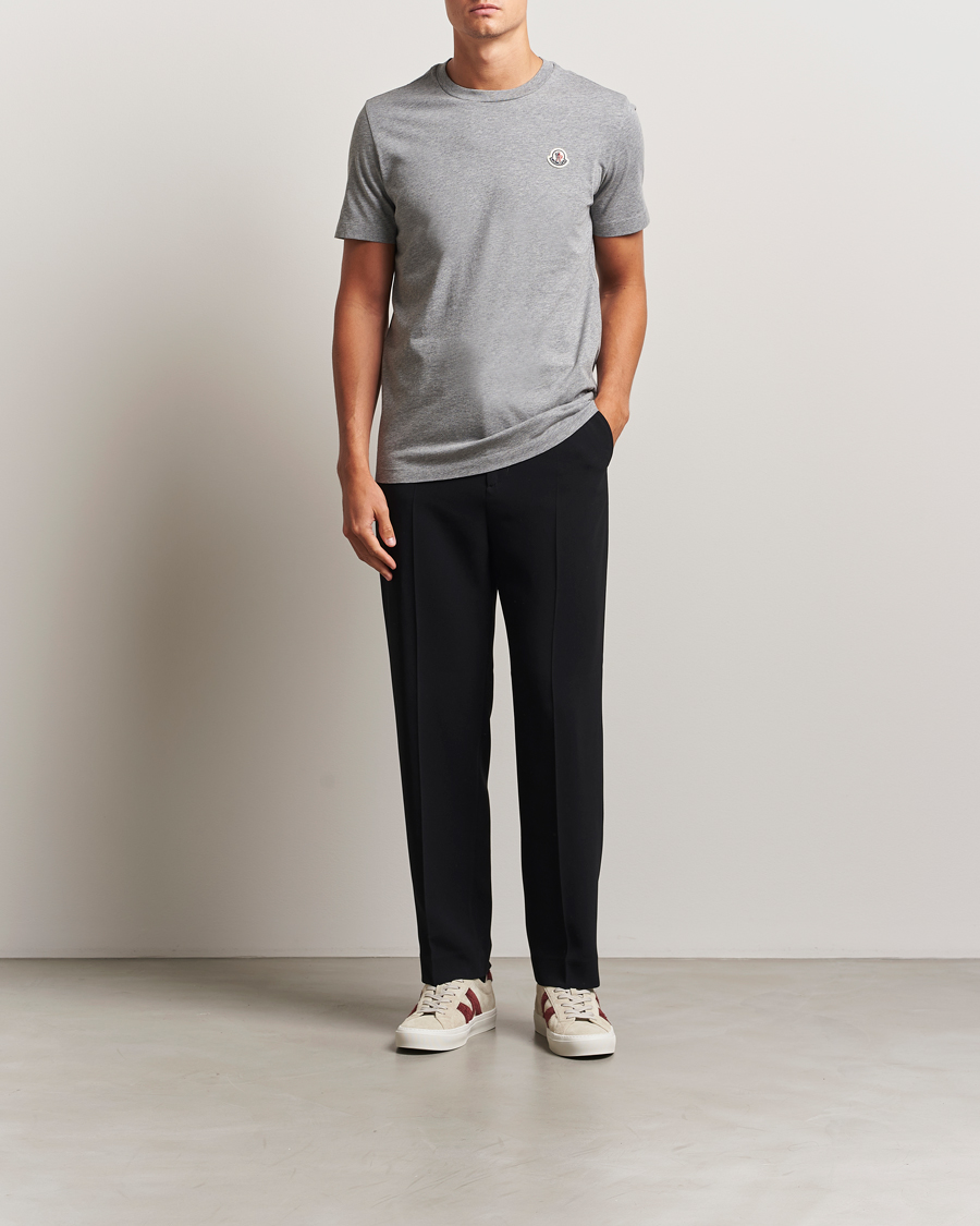 Homme | T-shirts | Moncler | 3-Pack Logo T-Shirt Grey/White/Black