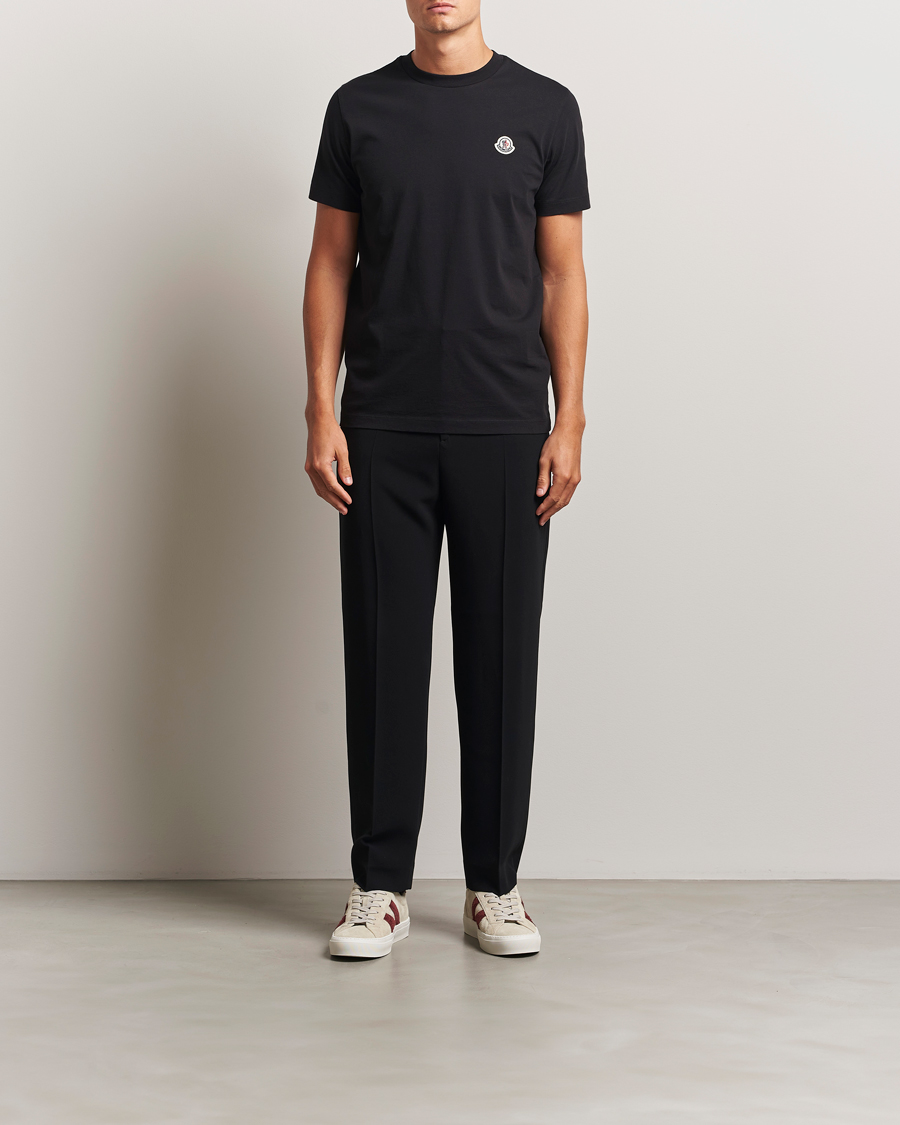 Heren | T-shirts | Moncler | 3-Pack Logo T-Shirt Black
