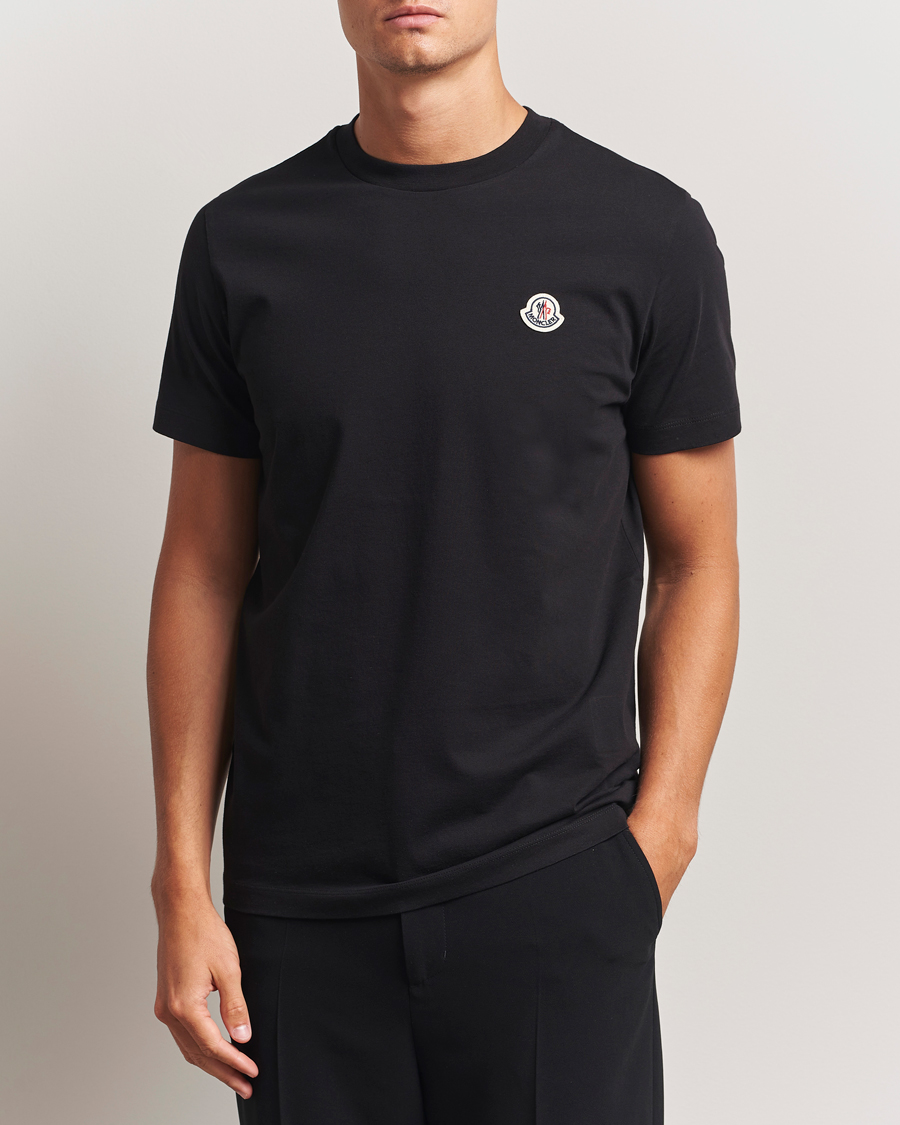 Heren | T-shirts | Moncler | 3-Pack Logo T-Shirt Black