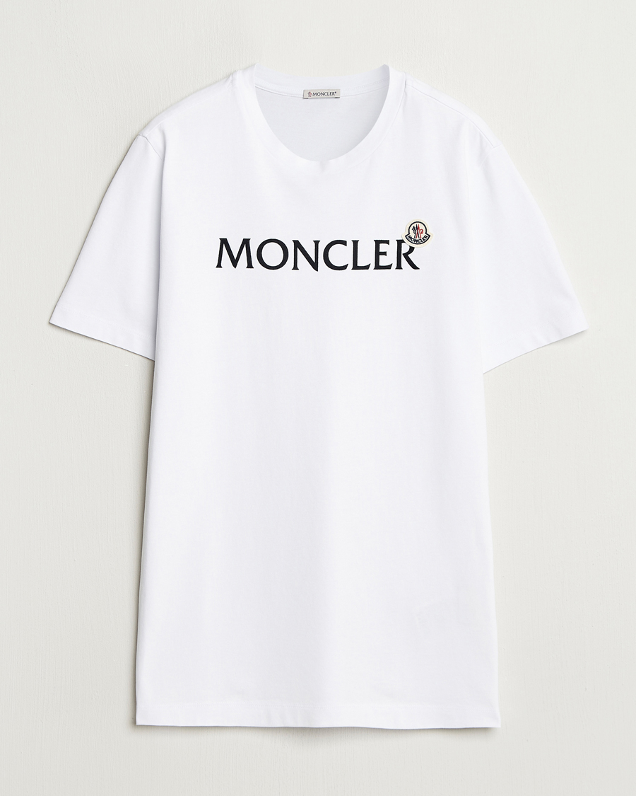 Heren | T-shirts | Moncler | Lettering Logo T-Shirt White