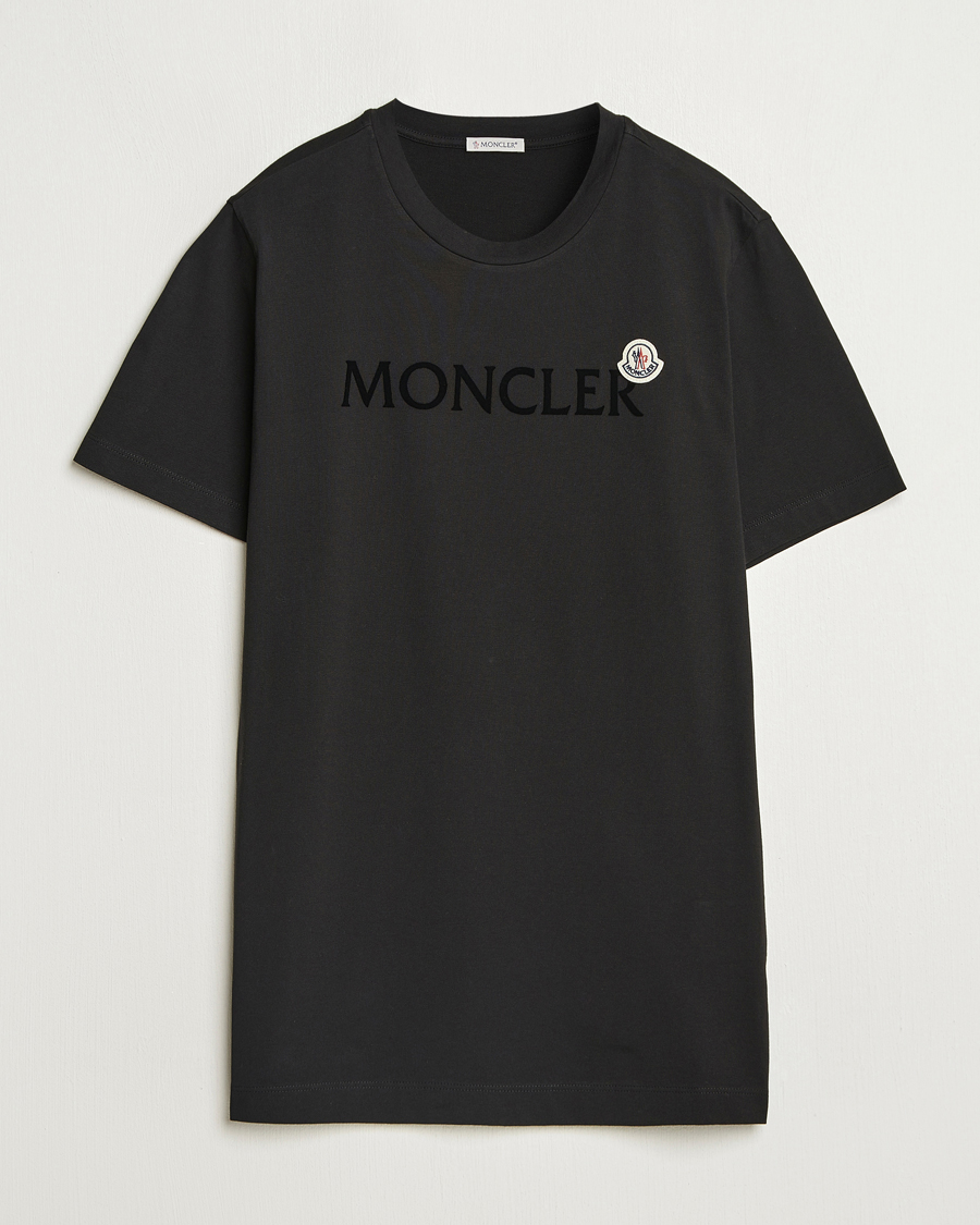 Heren | T-shirts | Moncler | Lettering Logo T-Shirt Black