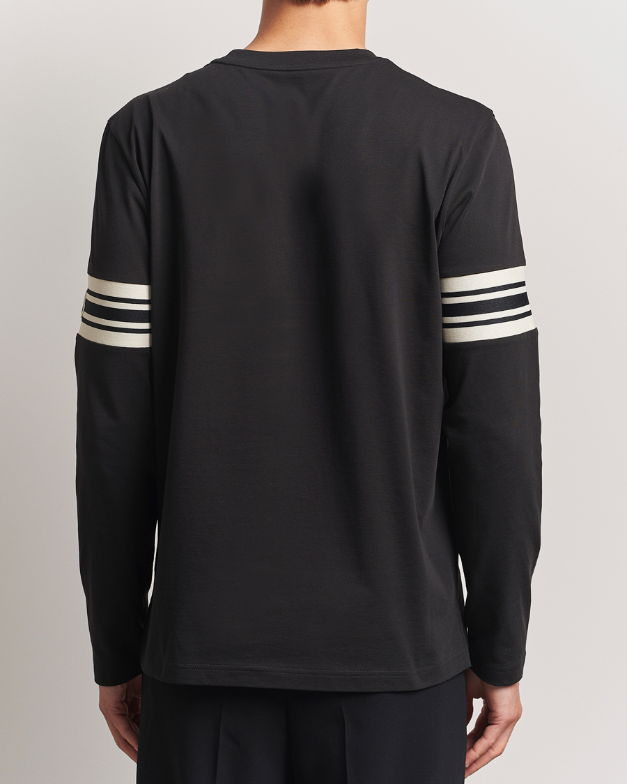 Heren | T-shirts | Moncler | Archive Logo Long Sleeve T-Shirt Black