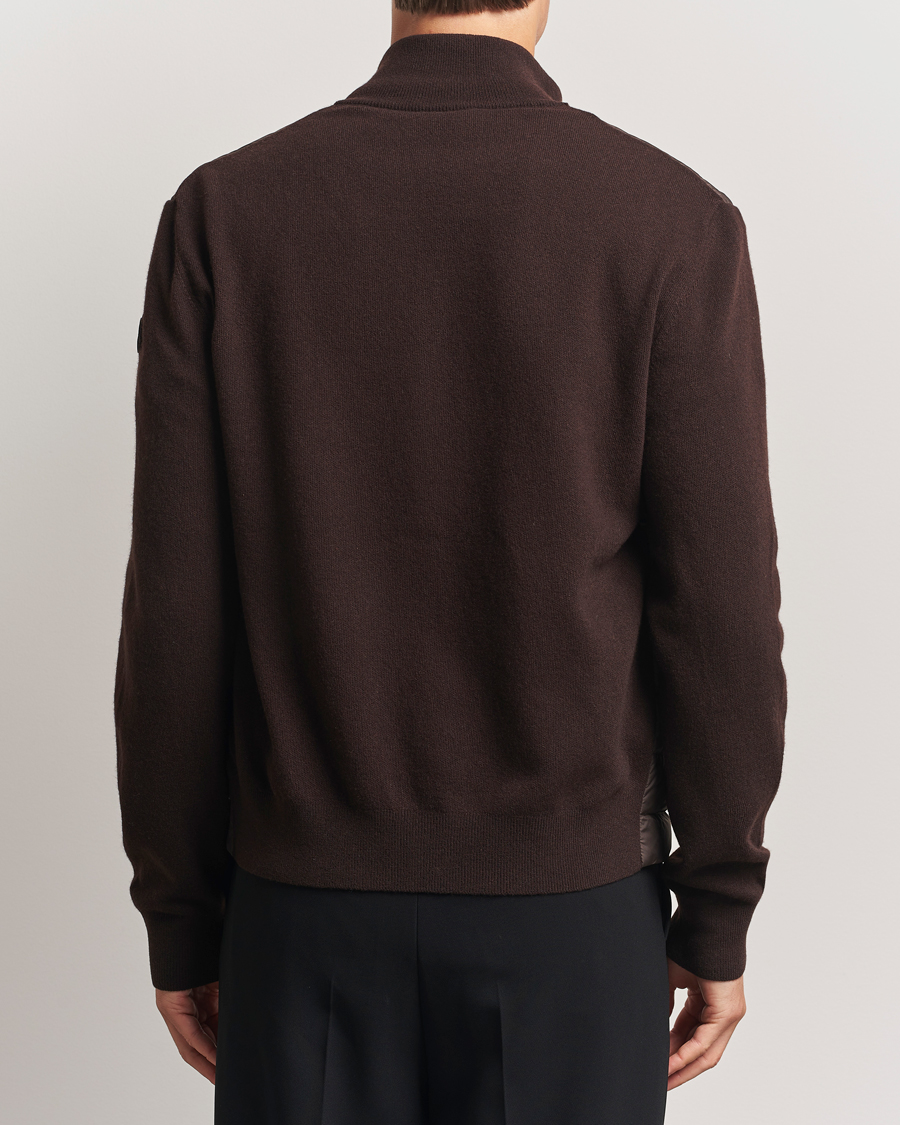 Homme | Pulls Et Tricots | Moncler | Full Zip Padded Cardigan Brown