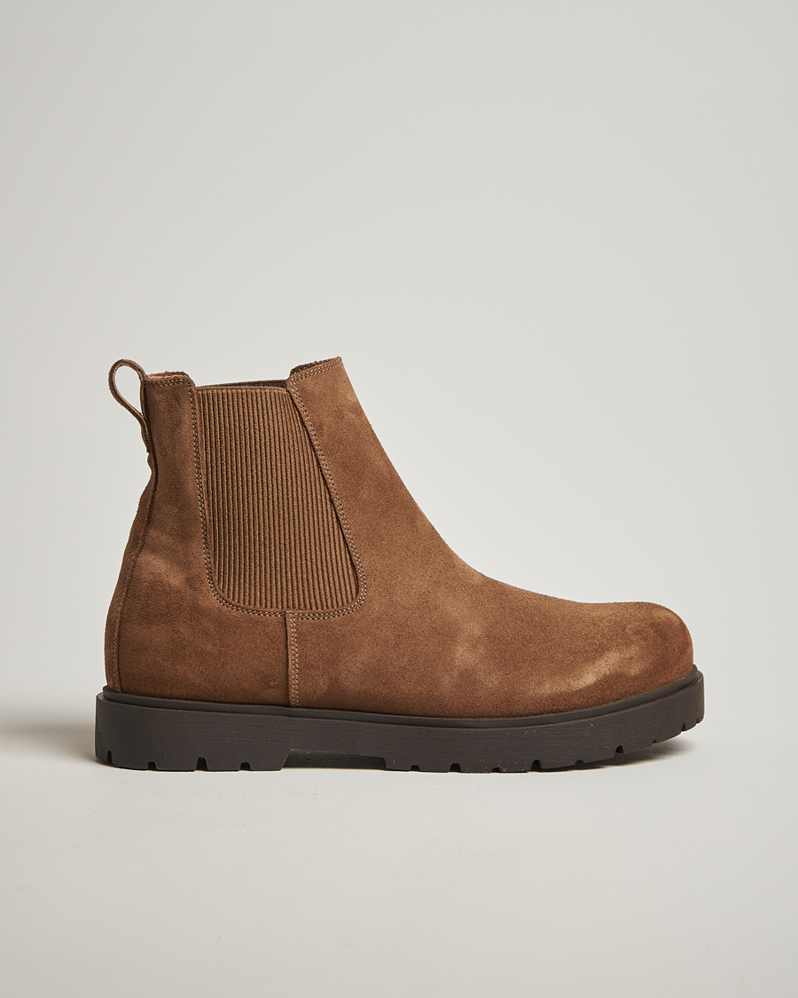 Heren | Laarzen | BIRKENSTOCK | Highwood Suede Chelsea Boot Dark Tea