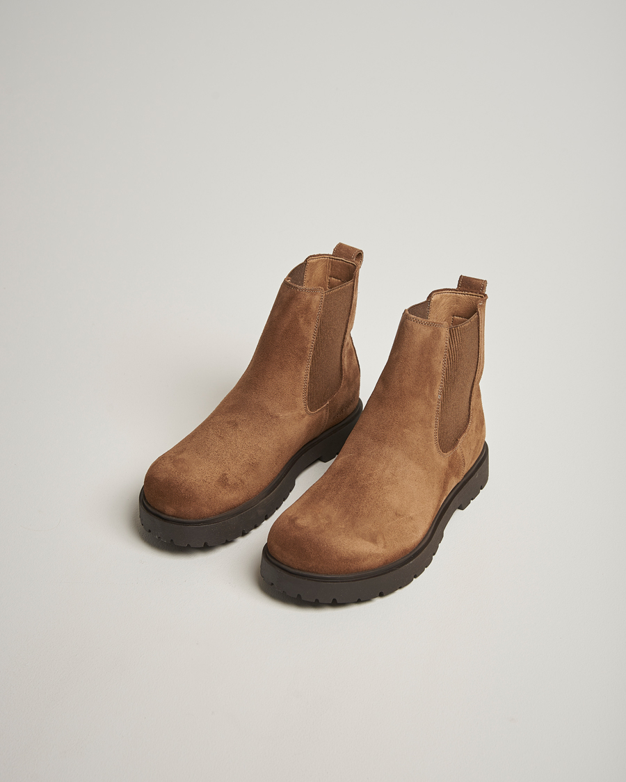 Heren | Laarzen | BIRKENSTOCK | Highwood Suede Chelsea Boot Dark Tea
