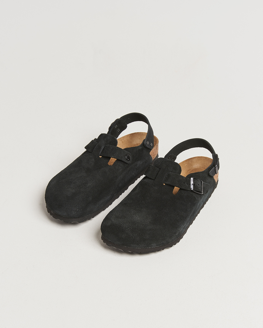 Heren | Sandalen slides | BIRKENSTOCK | Tokio Classic Footbed Black Suede