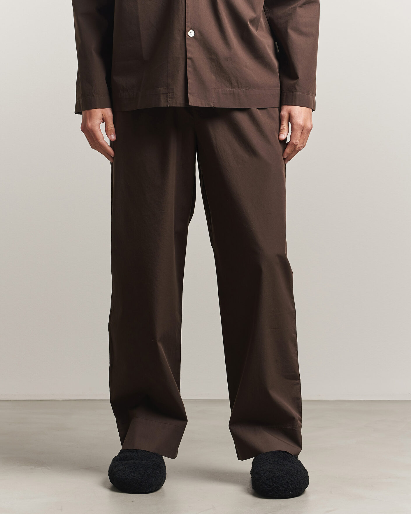Heren | Pyjama's en gewaden | Tekla | Poplin Pyjama Pants Coffee