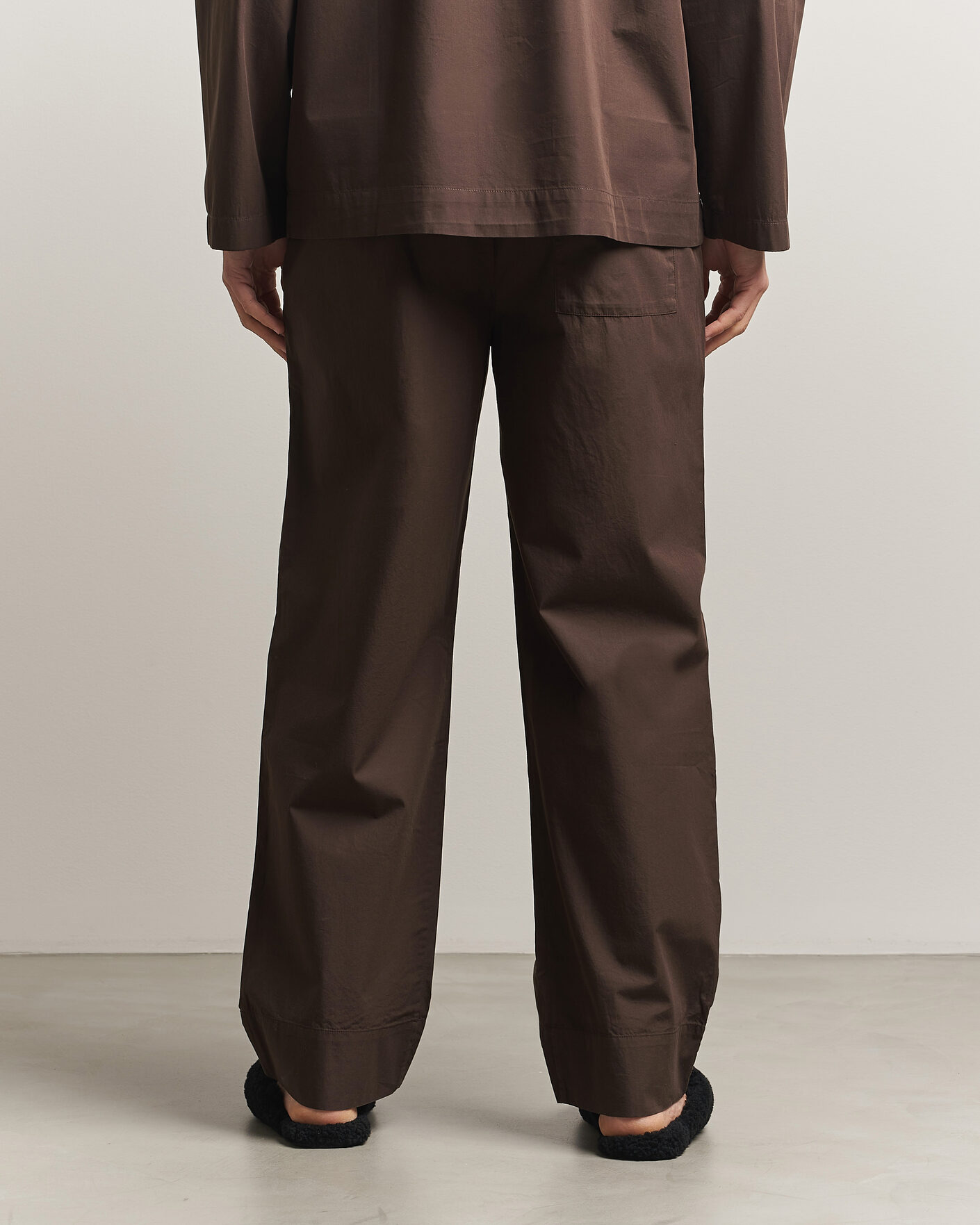 Heren | Pyjama's en gewaden | Tekla | Poplin Pyjama Pants Coffee