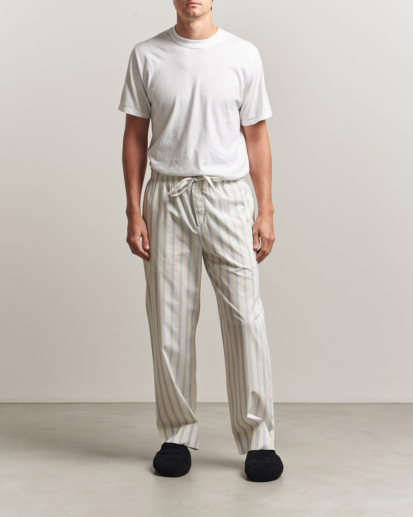 Homme | Peignoirs Et Pyjamas | Tekla | Poplin Pyjama Pants Needle Stripes