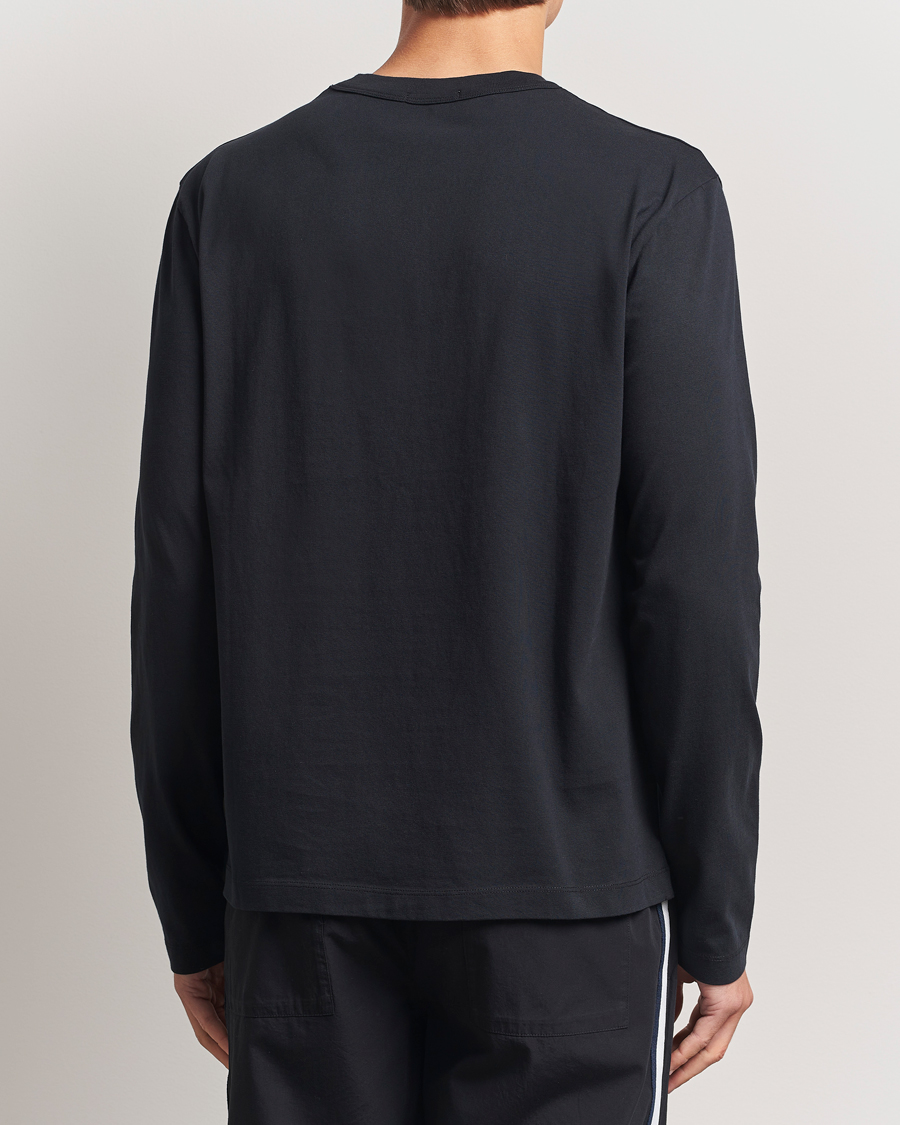 Homme | T-shirts | Tekla | Organic Cotton Long Sleeve T-Shirt Black