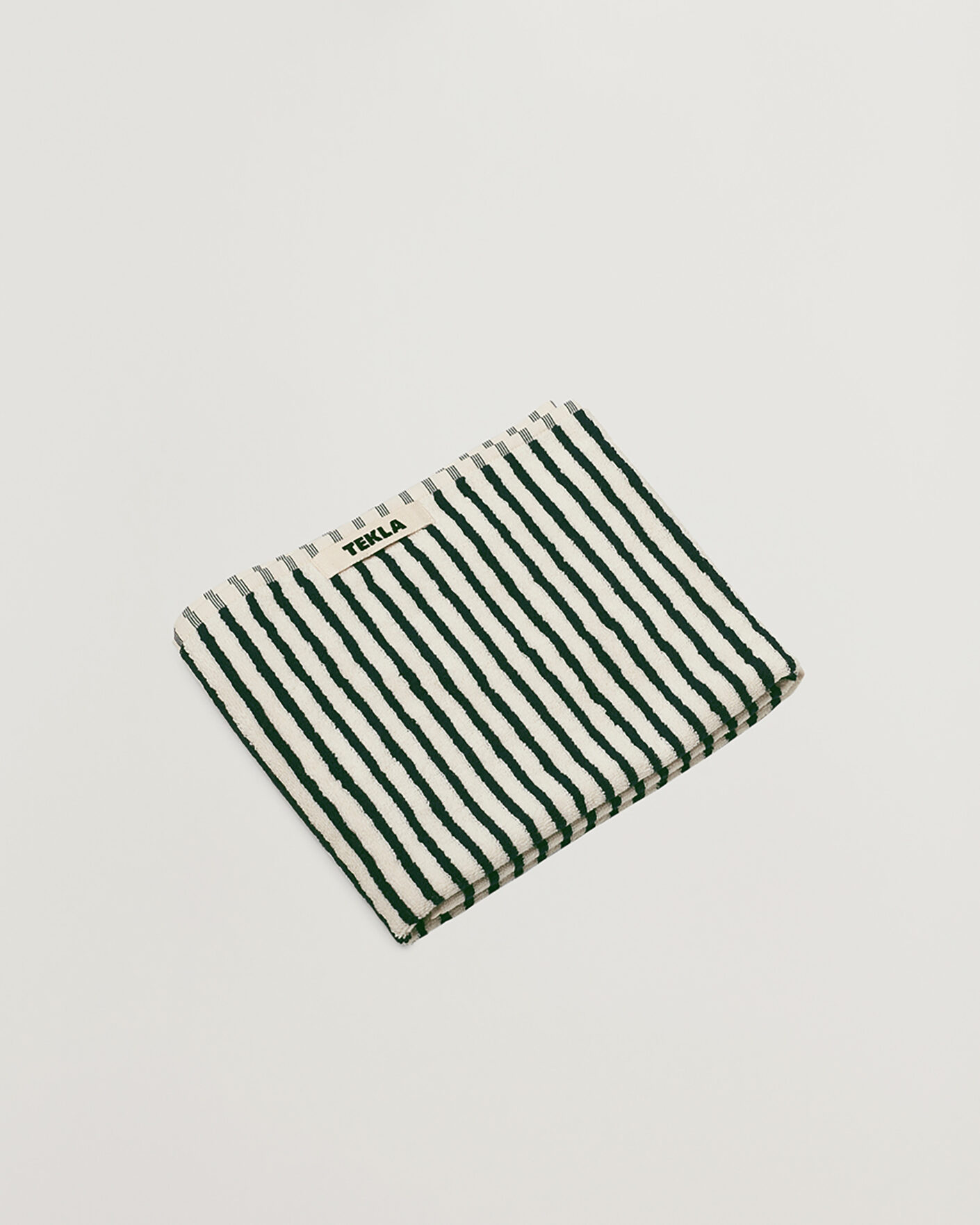 Homme | Tissus | Tekla | Organic Terry Hand Towel Racing Green Stripes