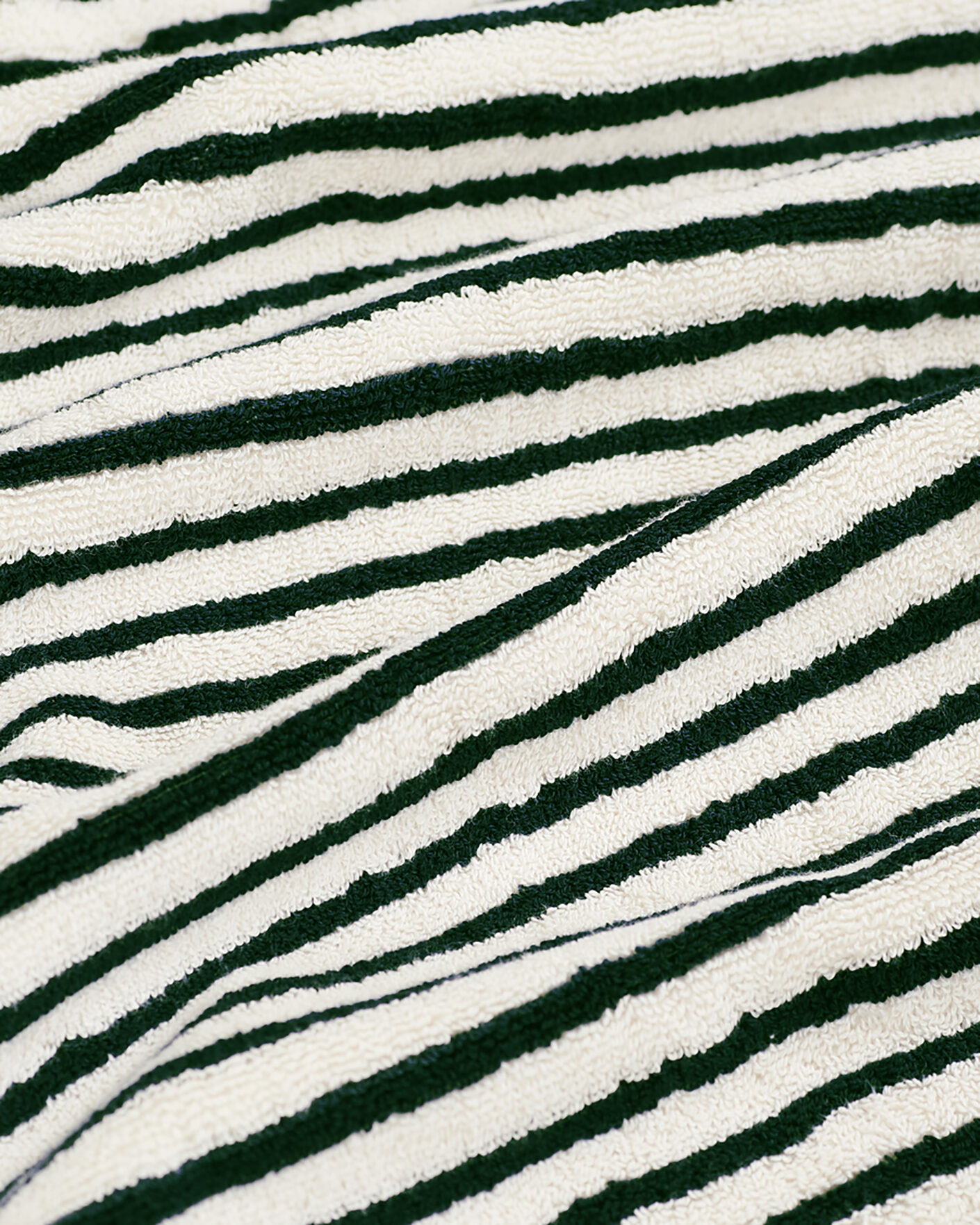 Homme | Tissus | Tekla | Organic Terry Hand Towel Racing Green Stripes