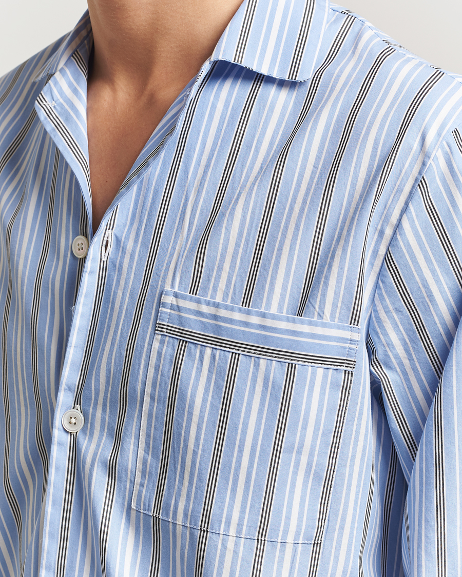 Heren | Pyjama's en gewaden | Tekla | Poplin Pyjama Shirt Stave Stripes