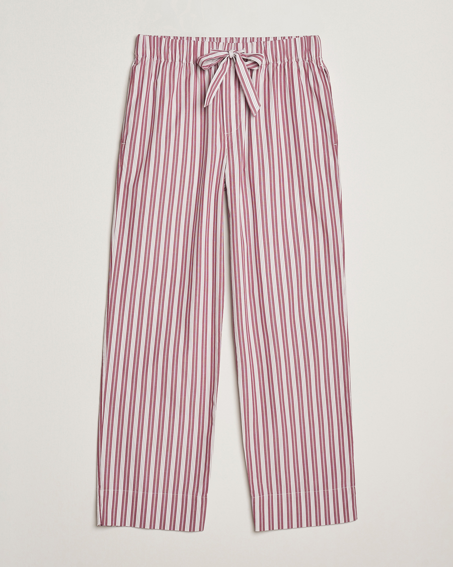 Heren | Pyjama's en gewaden | Tekla | Poplin Pyjama Pants Rhubarb Stripes
