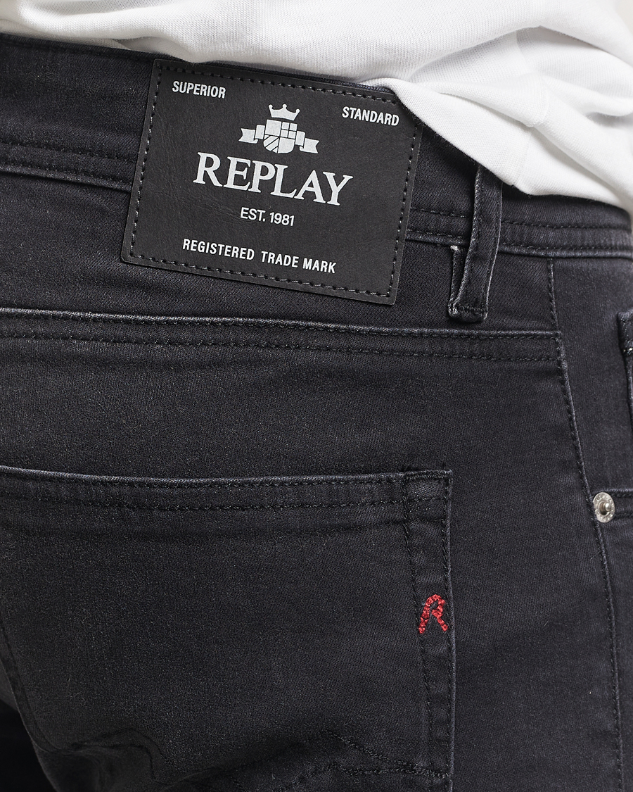 Homme | Jeans | Replay | Grover Powerstretch Jeans Washed Black