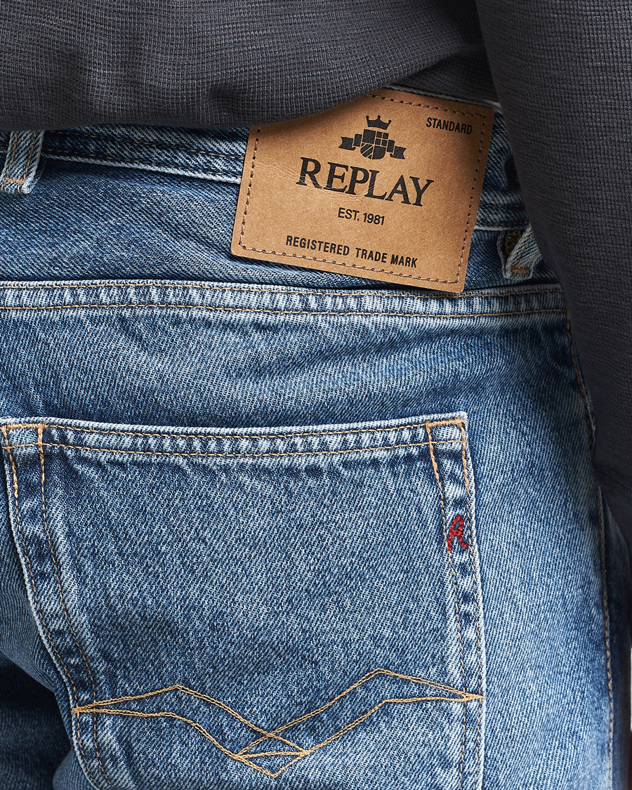 Heren | Jeans | Replay | Grover Rigid Orignal Jeans Light Blue