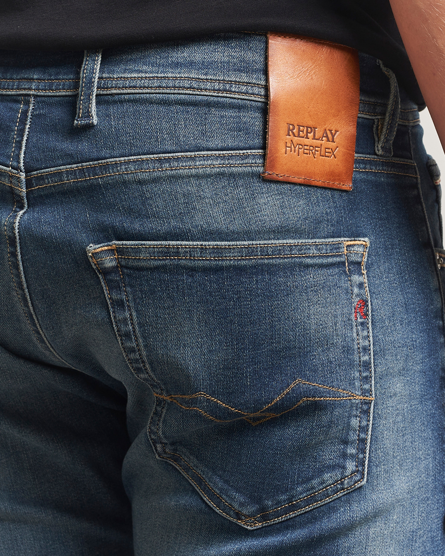 Heren | Jeans | Replay | Grover Hyperflex Dust Jeans Medium Blue