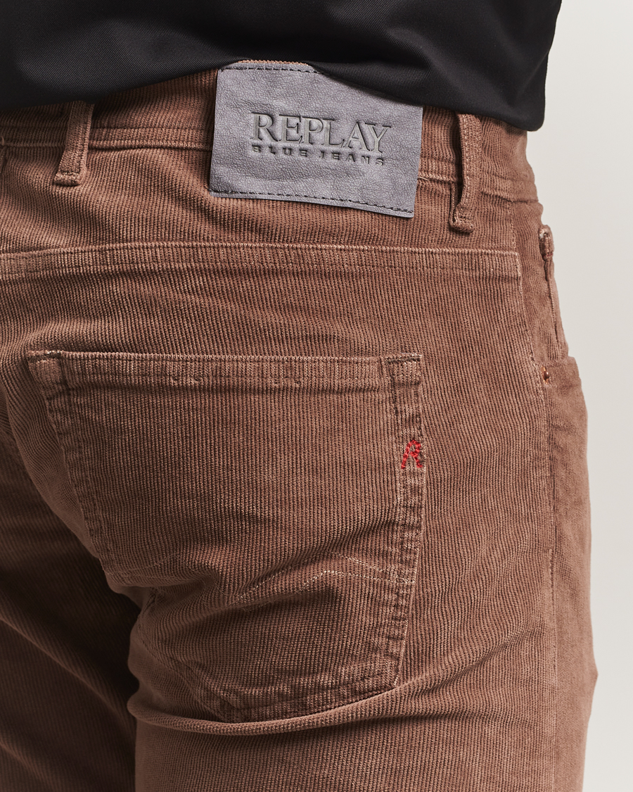 Heren | Broeken | Replay | Grover Corduroy 5-Pocket Pants Biscuit Brown