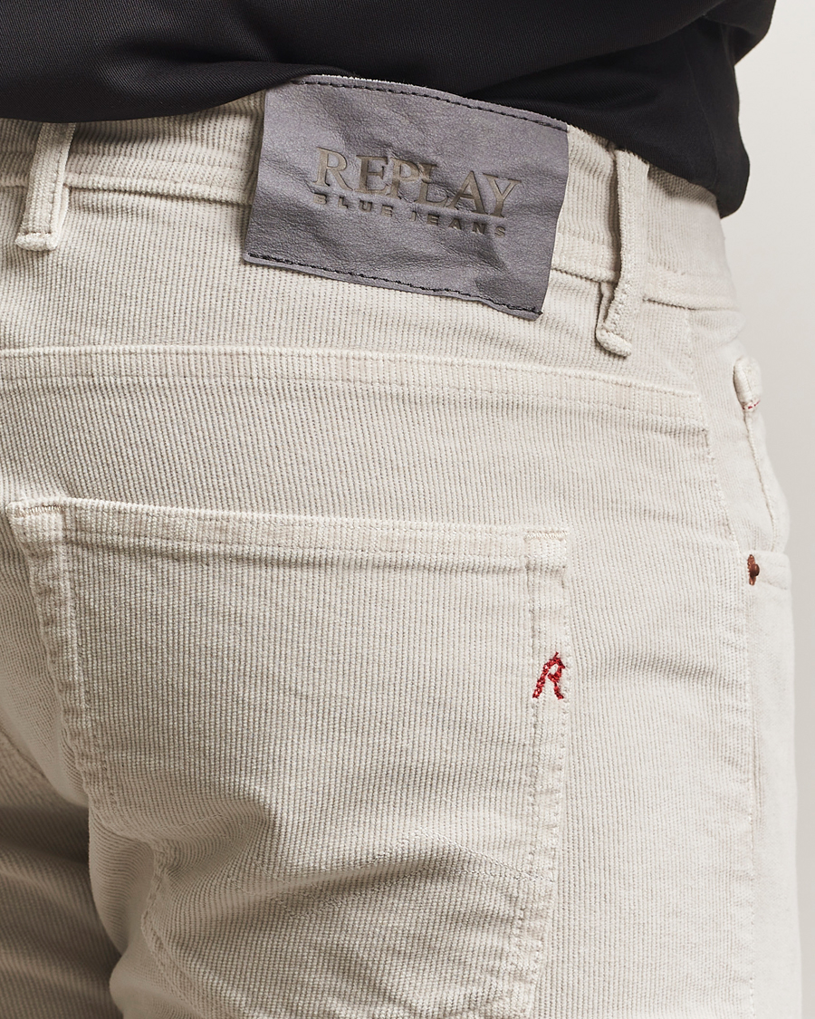 Heren | Broeken | Replay | Grover Corduroy 5-Pocket Pants Moon Grey