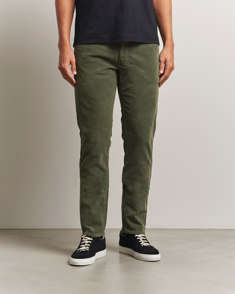 Homme | Pantalons | Replay | Grover Corduroy 5-Pocket Pants Dark Green