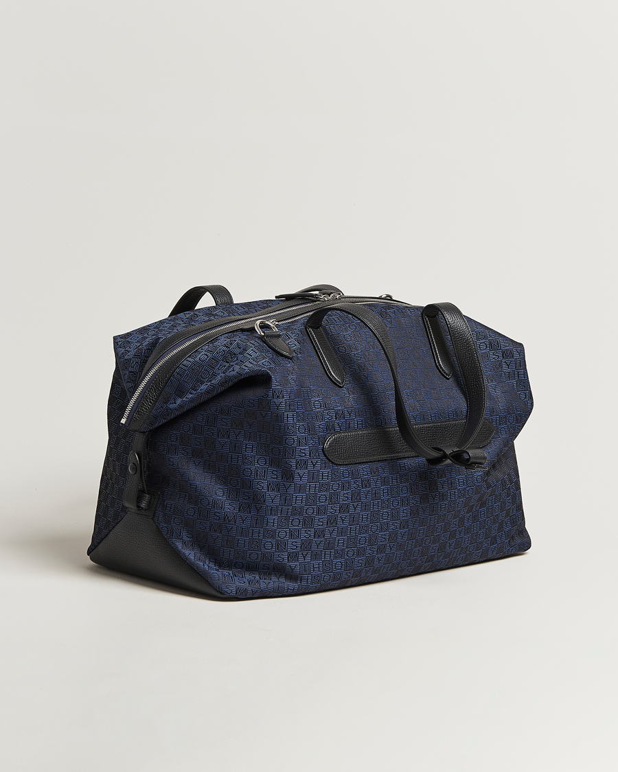 Homme | Sacs | Smythson | Canvas Stamp Travel Bag Navy