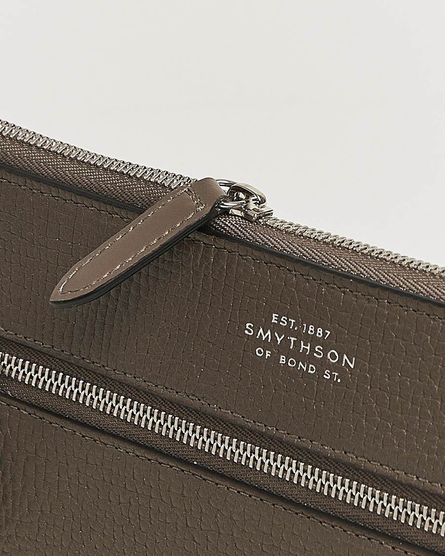 Heren | Tassen | Smythson | Ludlow Flat Organiser Pouch Dark Taupe