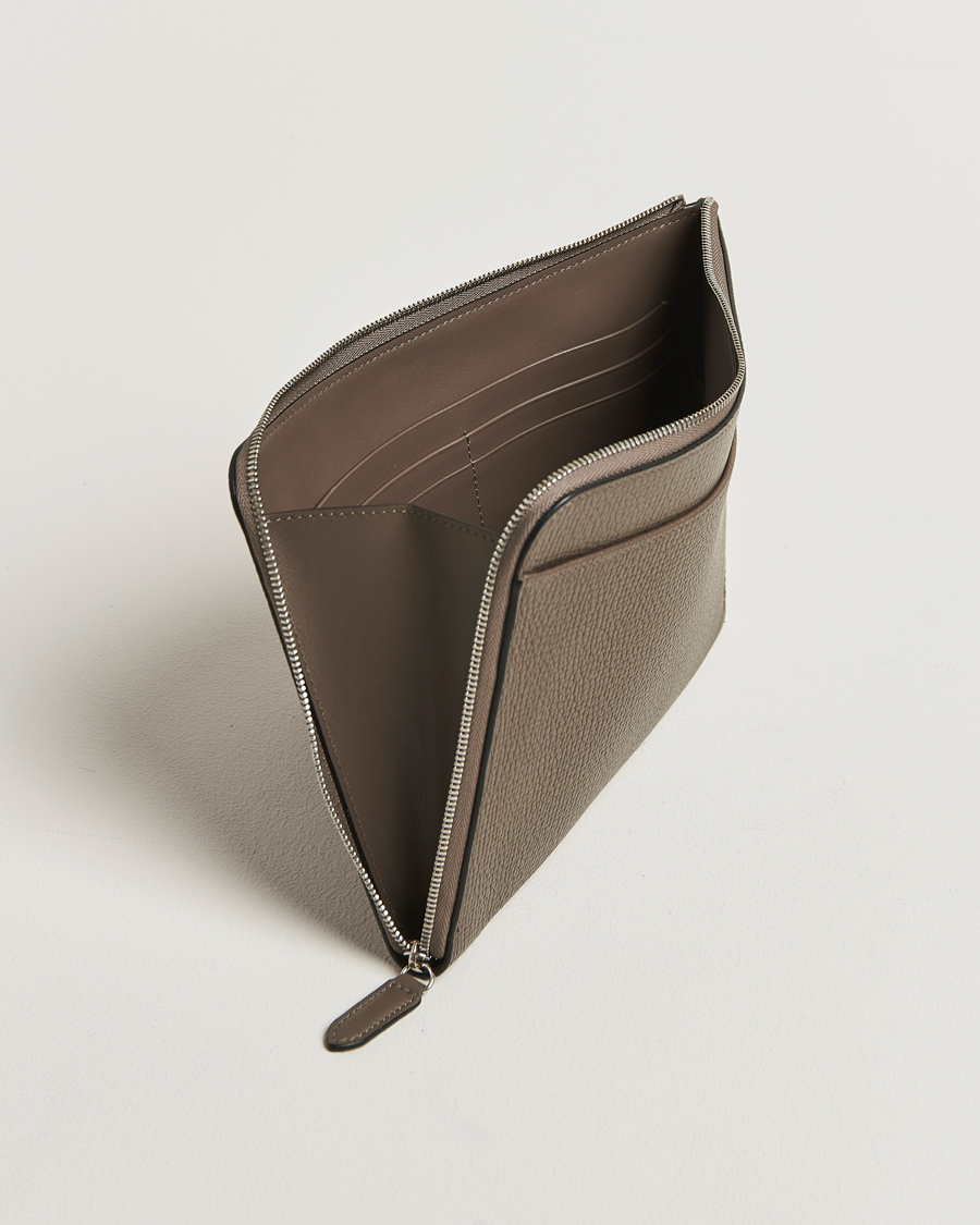 Heren | Tassen | Smythson | Ludlow Flat Organiser Pouch Dark Taupe