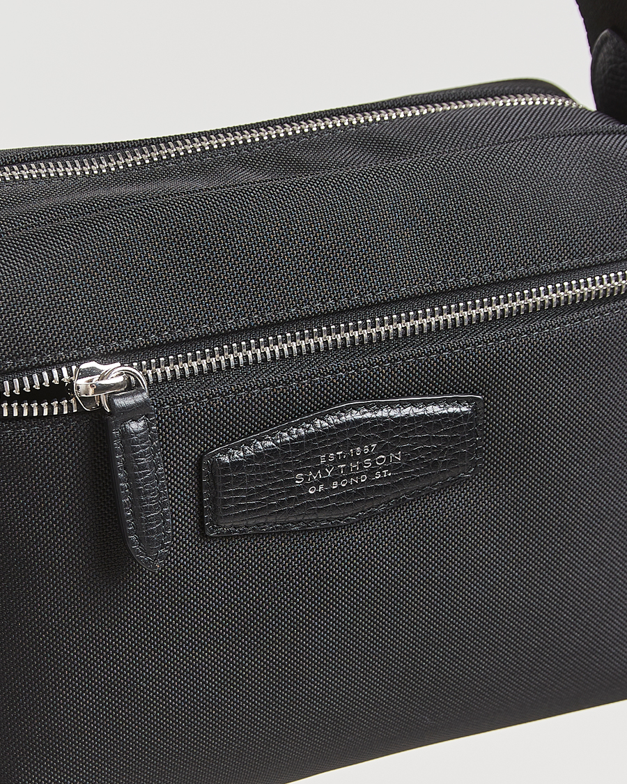 Heren | Tassen | Smythson | Canvas Norton Crossbody Bag Black