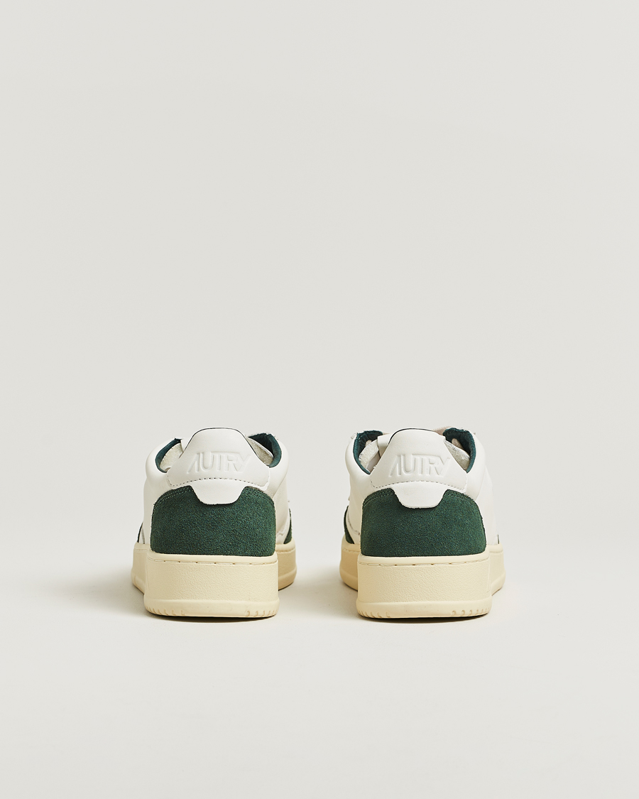 Heren | Sneakers | Autry | Medalist Low Sneaker White/Bottle Green