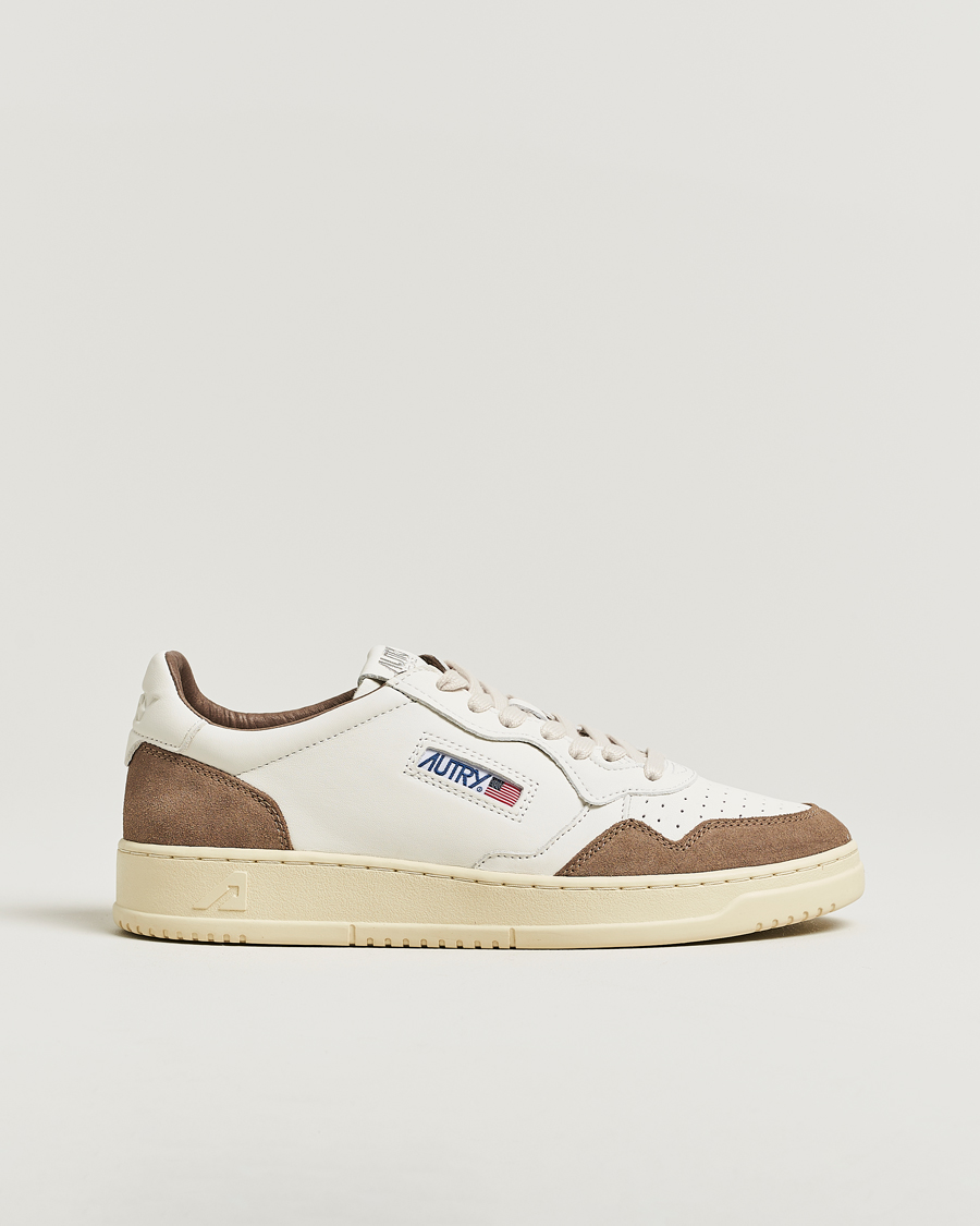 Heren | Sneakers | Autry | Medalist Low Sneaker White/Tobacco