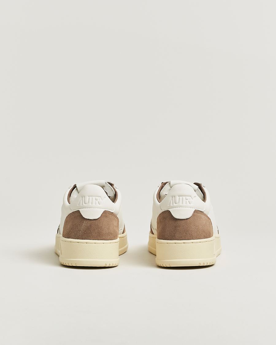 Heren | Sneakers | Autry | Medalist Low Sneaker White/Tobacco
