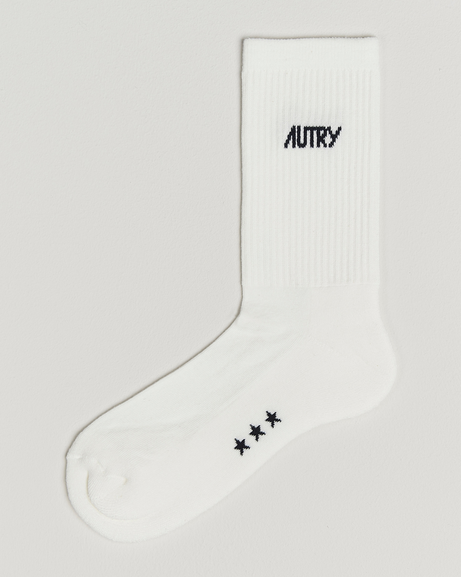 Homme | Sous-Vêtements Et Chaussettes | Autry | Logo Socks White