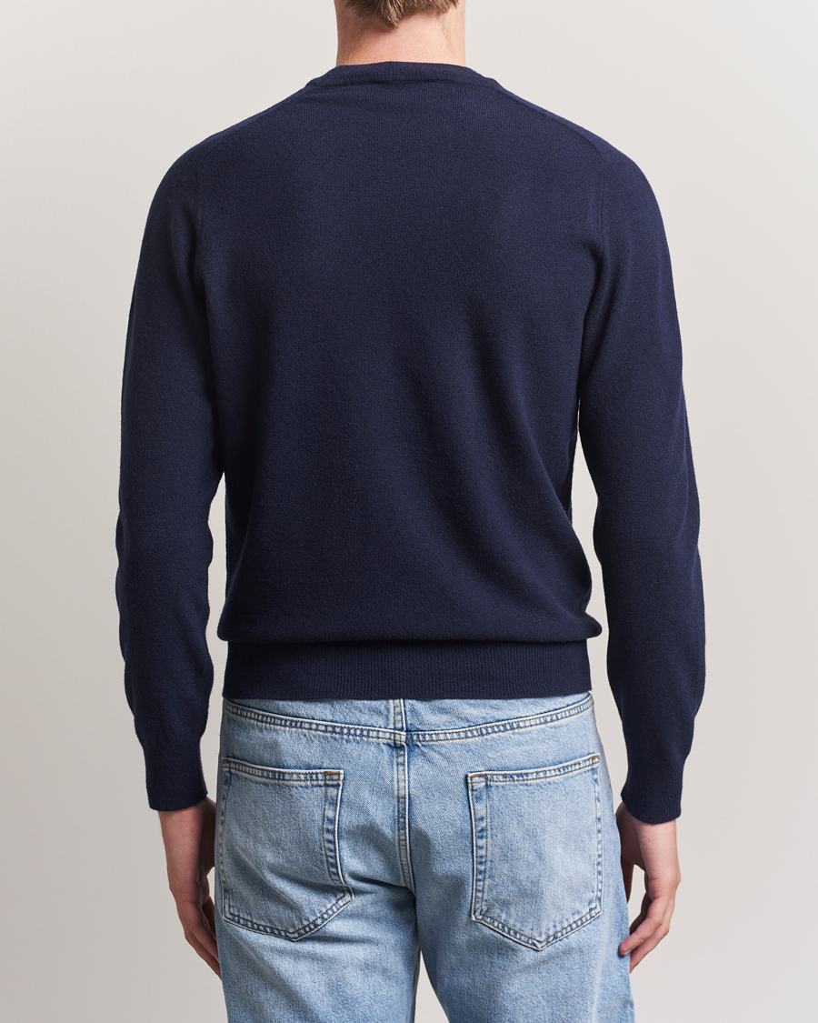 Heren | Truien | Altea | Wool/Cashmere Crew Neck Pullover Navy