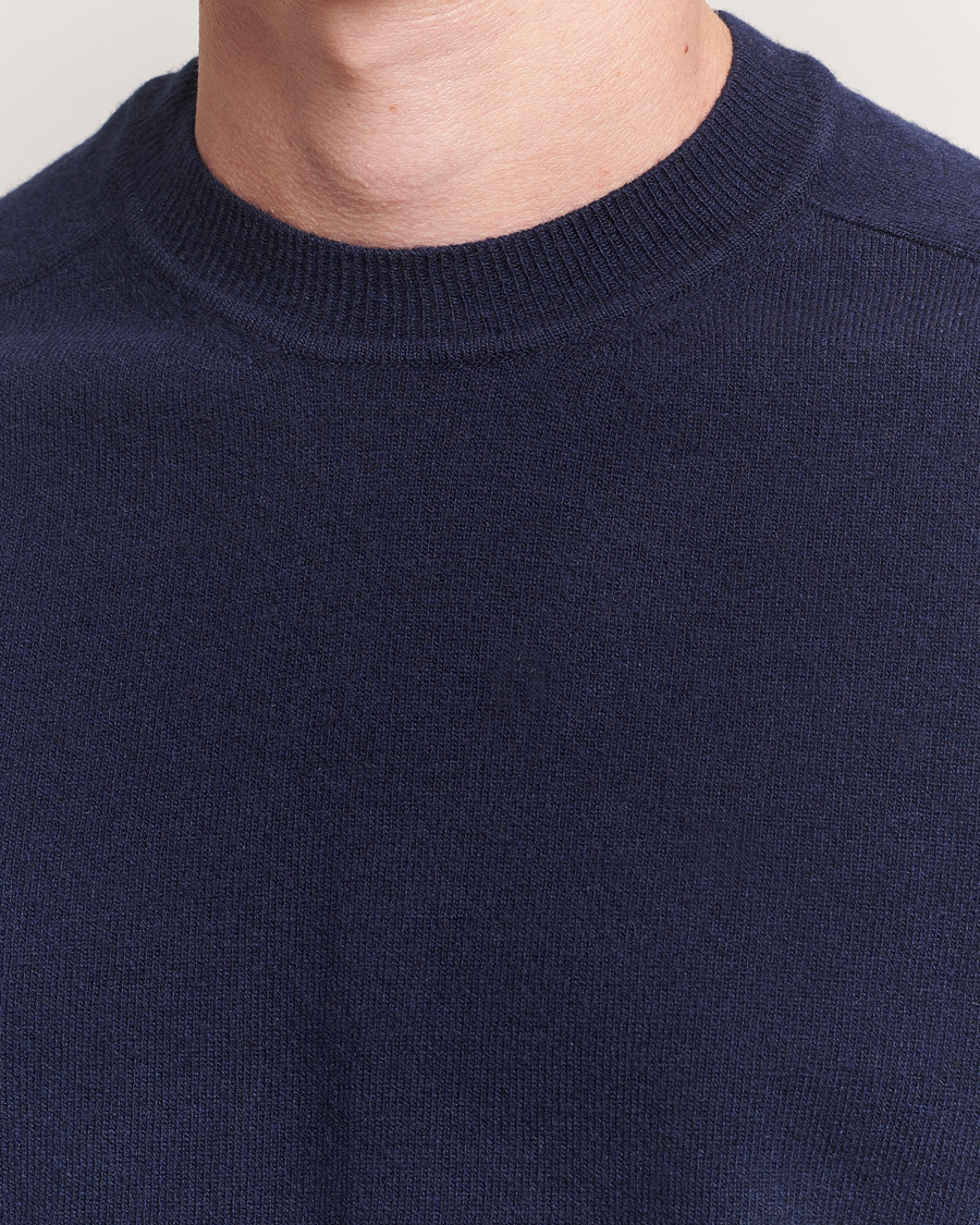Heren | Truien | Altea | Wool/Cashmere Crew Neck Pullover Navy