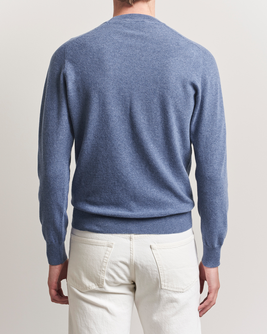 Heren | Truien | Altea | Wool/Cashmere Crew Neck Pullover Blue