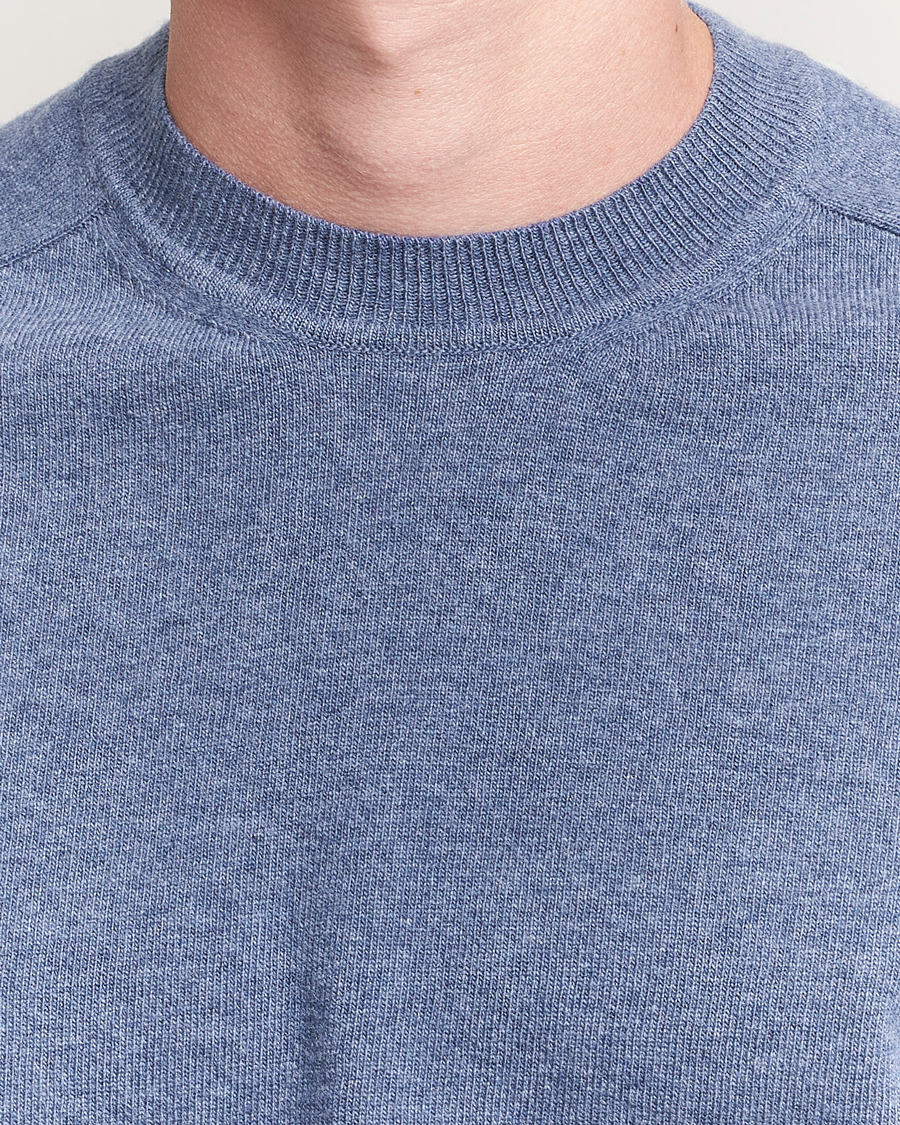 Heren | Truien | Altea | Wool/Cashmere Crew Neck Pullover Blue