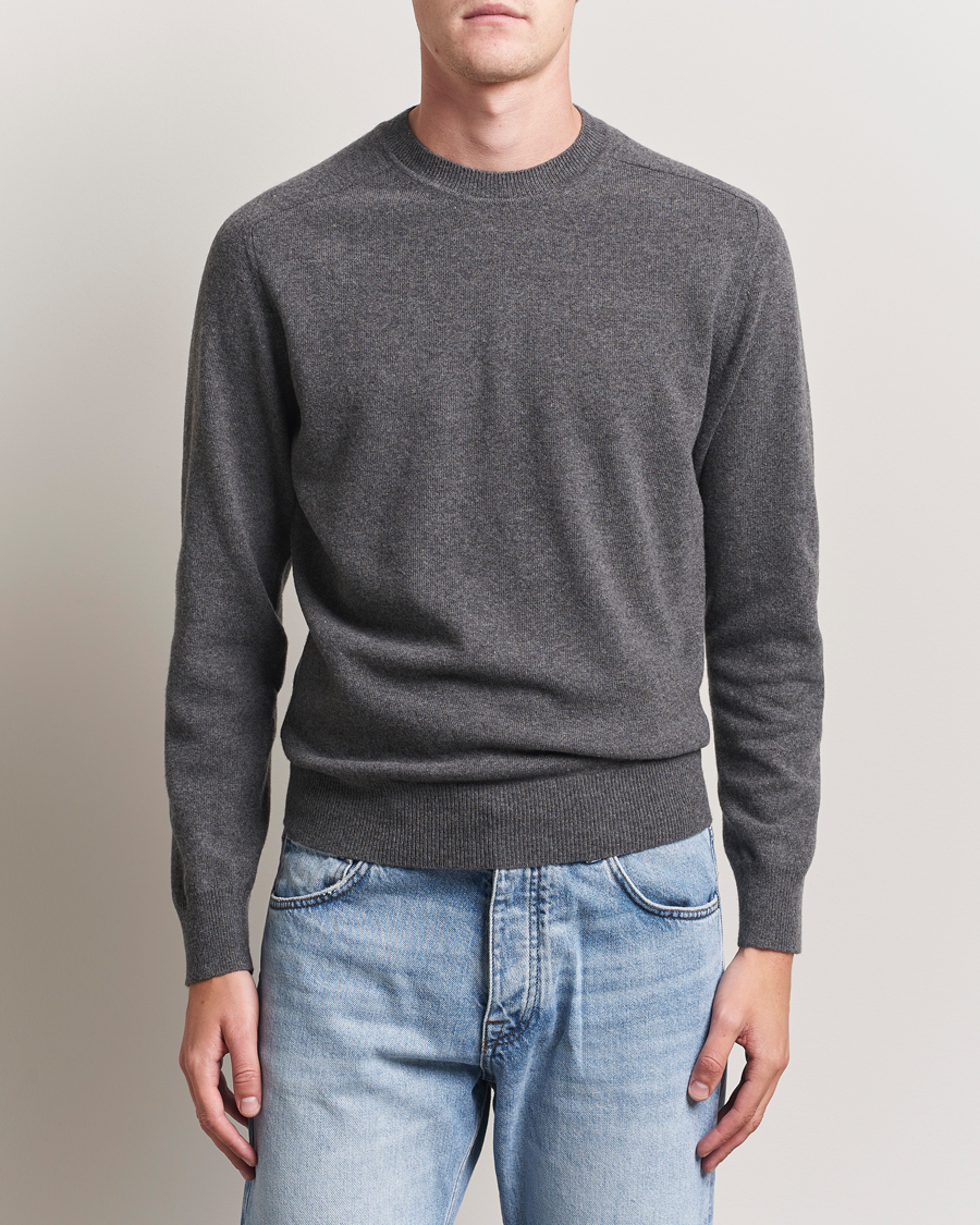 Homme | Pulls Et Tricots | Altea | Wool/Cashmere Crew Neck Pullover Charcoal