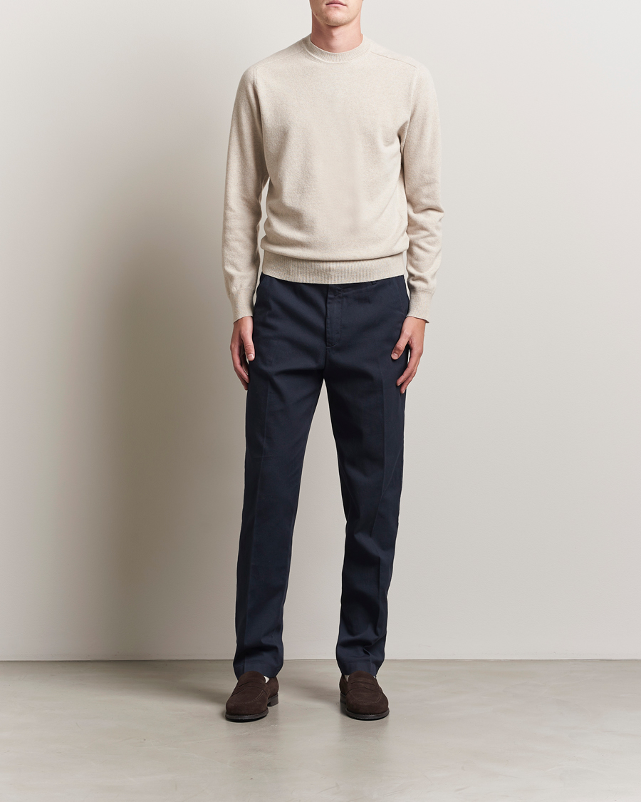 Homme | Pulls Et Tricots | Altea | Wool/Cashmere Crew Neck Pullover Beige
