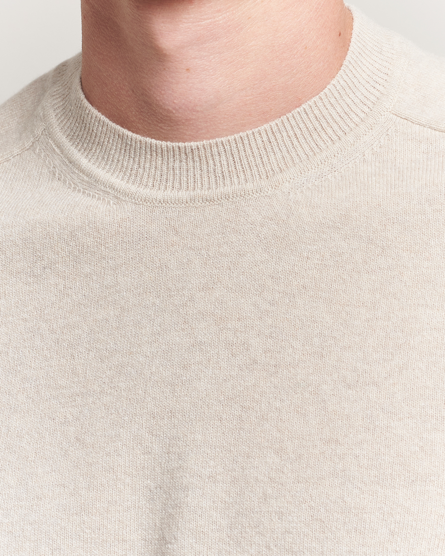 Homme | Pulls Et Tricots | Altea | Wool/Cashmere Crew Neck Pullover Beige