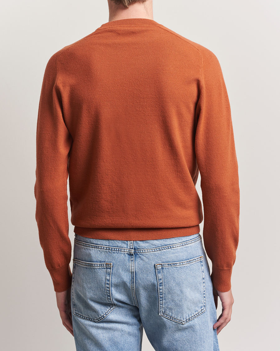 Homme | Pulls Et Tricots | Altea | Wool/Cashmere Crew Neck Pullover Orange