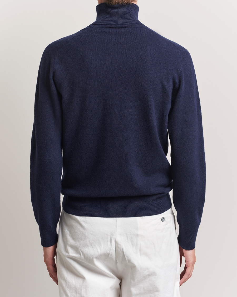 Heren | Truien | Altea | Wool/Cashmere Rollneck Navy