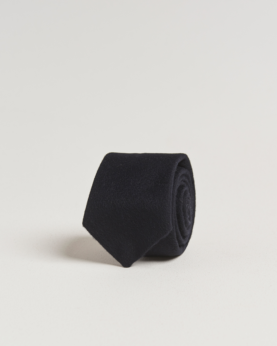 Homme | Cravates | Amanda Christensen | Cashmere 8cm Tie Navy