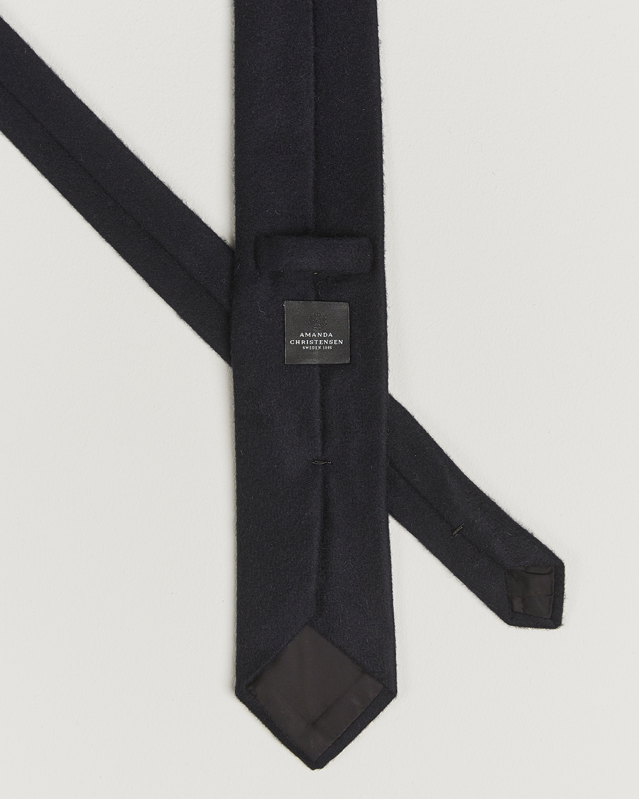Homme | Cravates | Amanda Christensen | Cashmere 8cm Tie Navy